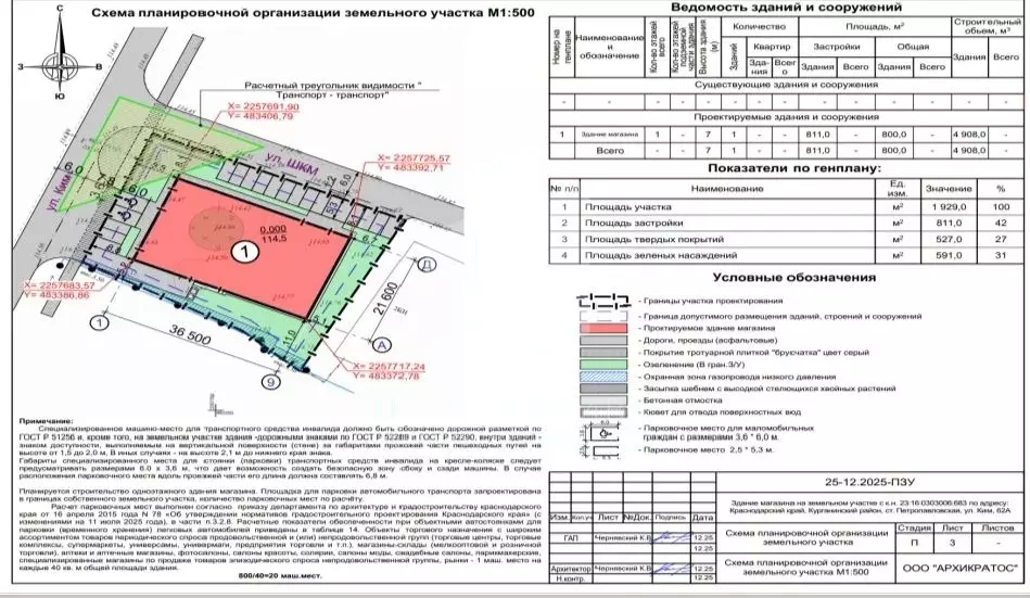 Продам земельный участок 16 соток ст-ца Петропавловская ул.Ким 62А Проект под строительства " Пятёрочки " договор аренды с " Пятерочкой " — изображение 4